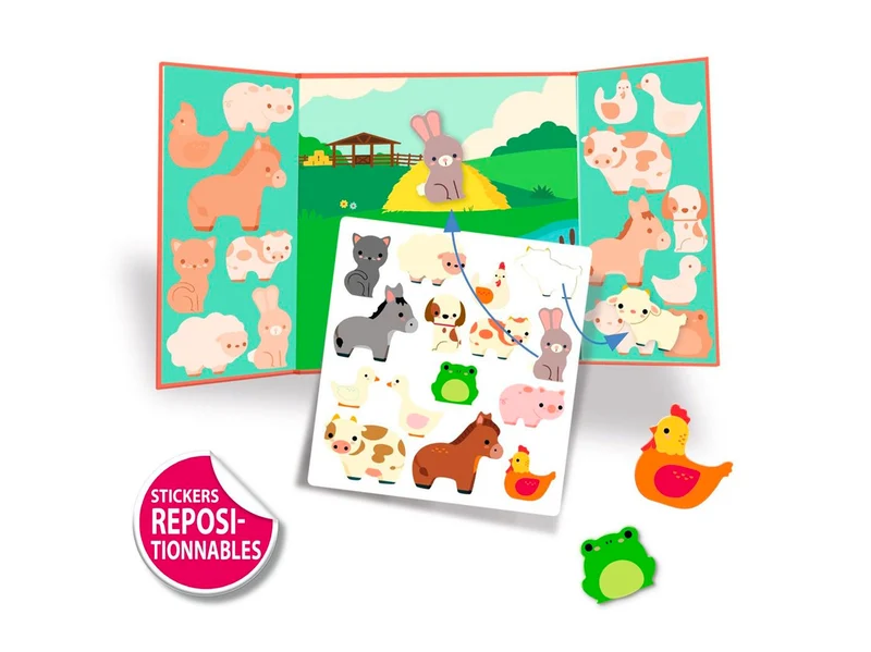 Stickers épais et repositionnables - Les animaux de la ferme - Djeco