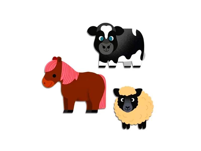 Stickers épais et repositionnables - Les animaux de la ferme - Djeco