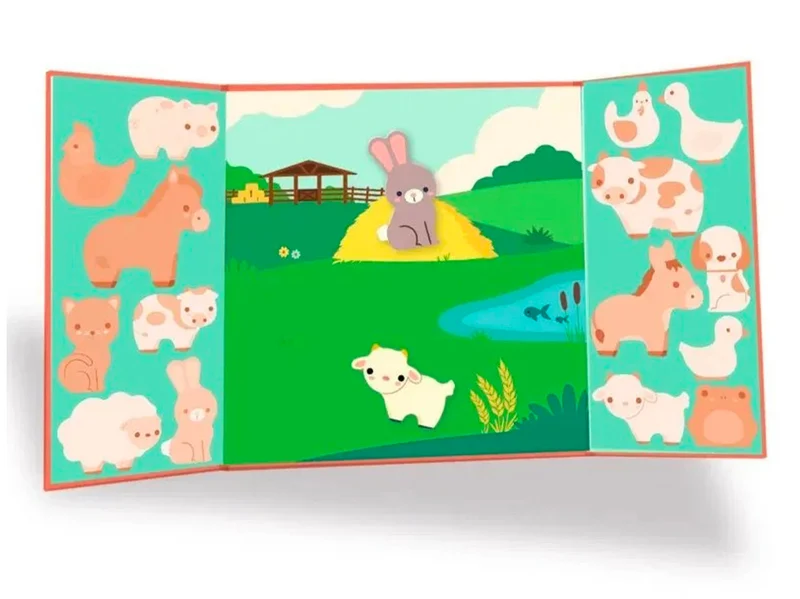 Stickers épais et repositionnables - Les animaux de la ferme - Djeco