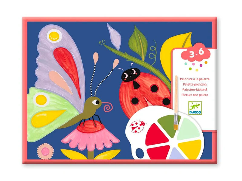 Coffret peinture à la palette - Les petites bêtes - Djeco