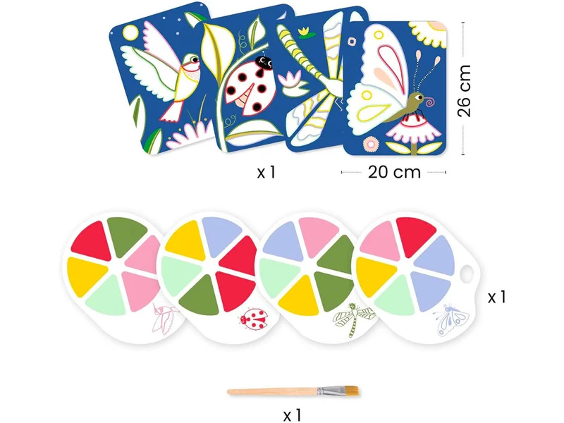 Coffret peinture à la palette - Les petites bêtes - Djeco