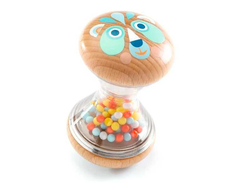 Hochet bébé en bois Baby Sabli - Djeco