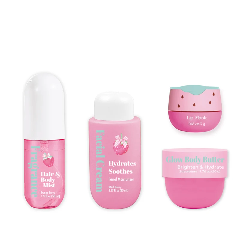 Hot Focus GlowMode Strawberry Travel Body Glow Kit