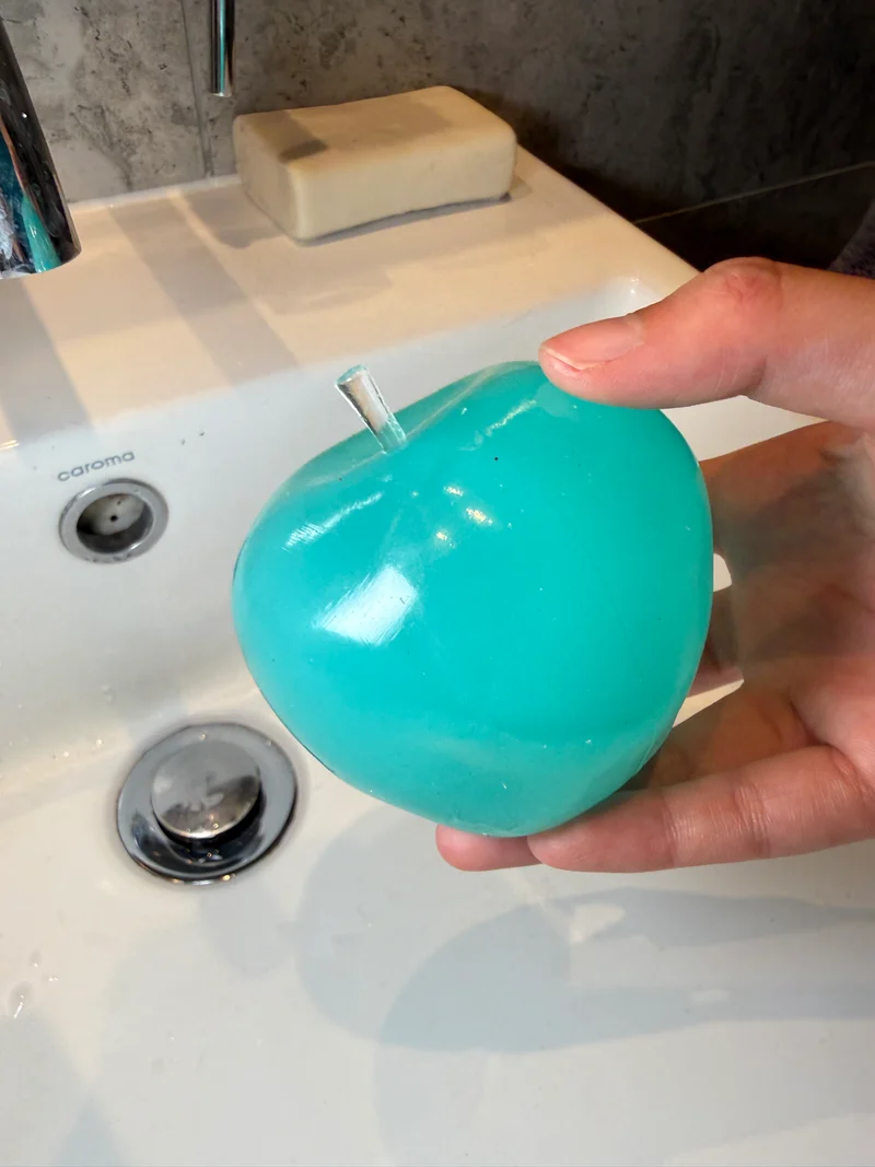 Aqua Apple Solid Fill (Zero bounce-back) Squish Fidget Toy