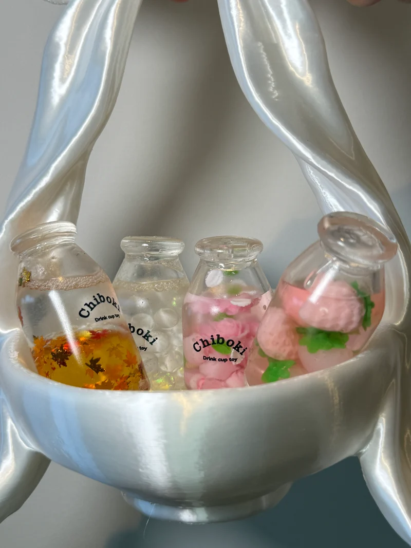 Mini Squishy Bottle KeyChain Sensory Bottle Fidget Toy