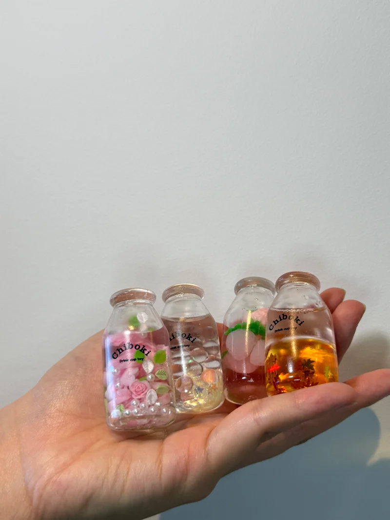 Mini Squishy Bottle KeyChain Sensory Bottle Fidget Toy
