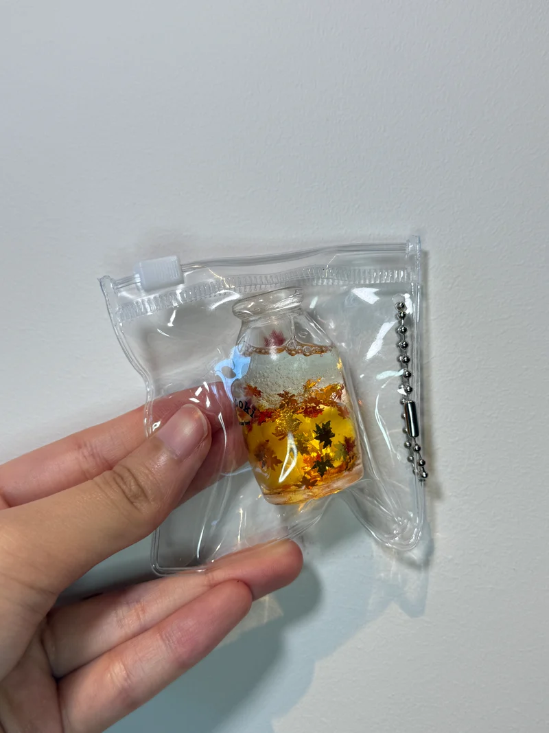 Mini Squishy Bottle KeyChain Sensory Bottle Fidget Toy
