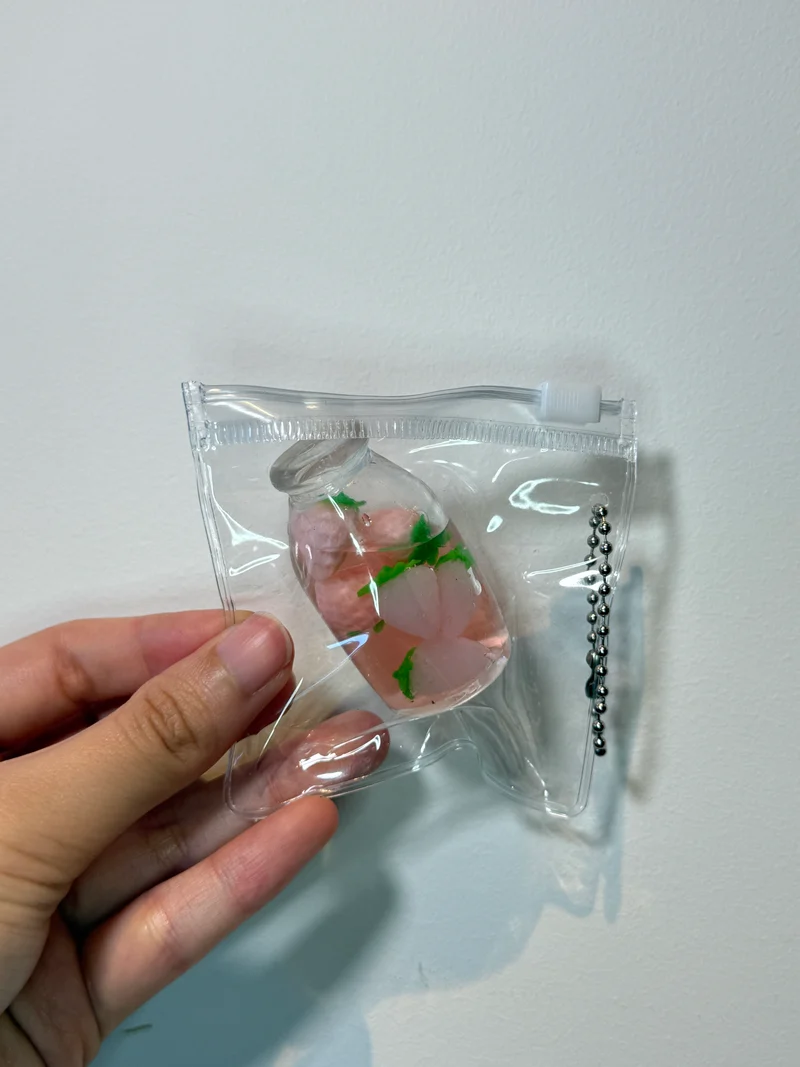 Mini Squishy Bottle KeyChain Sensory Bottle Fidget Toy