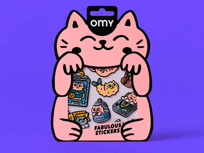 Fabulous Stickers Big - Kitty - OMY