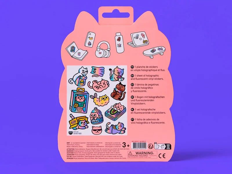 Fabulous Stickers Big - Kitty - OMY
