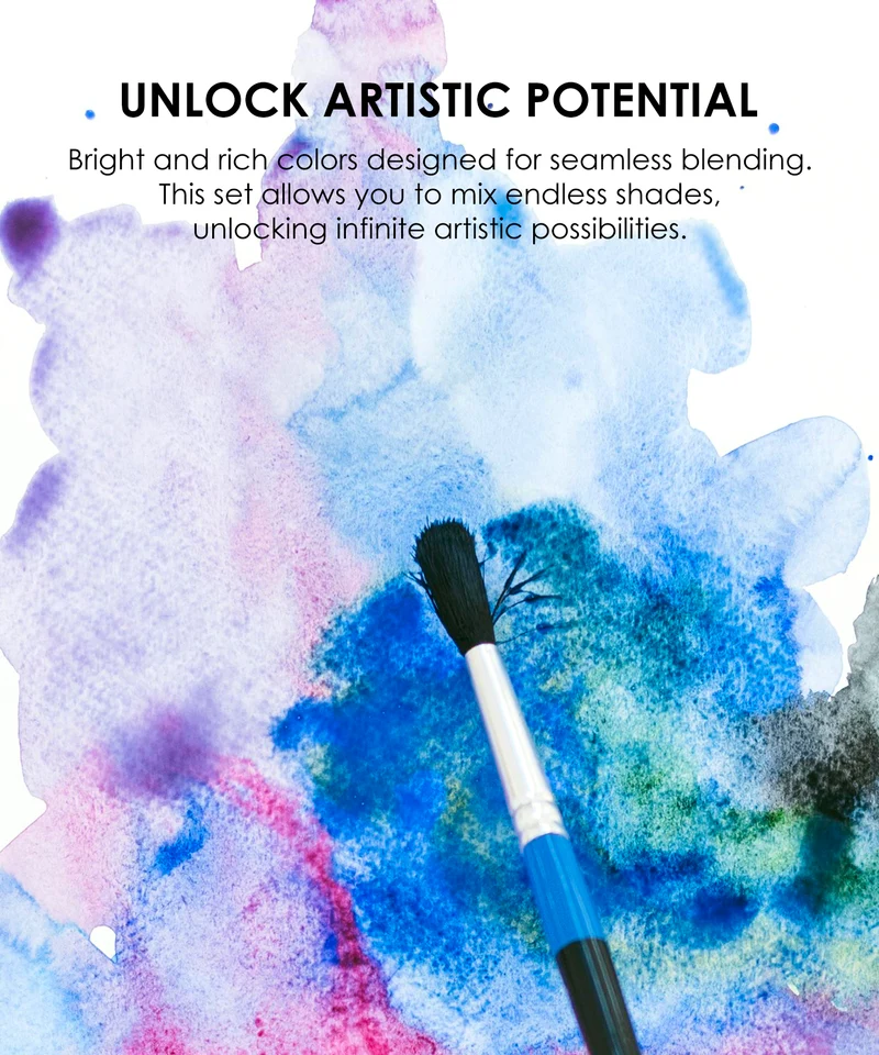 Grabie Watercolor Pocket Set of 12 With Brush Holiday Colors