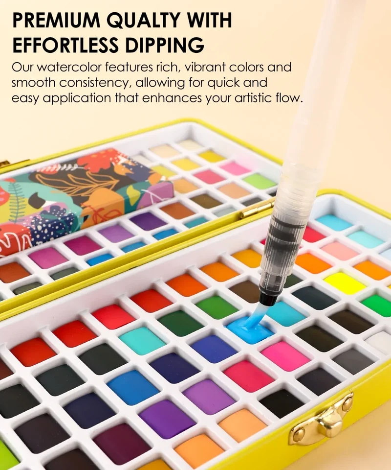 Grabie Art Premium Watercolor 100-Color Set