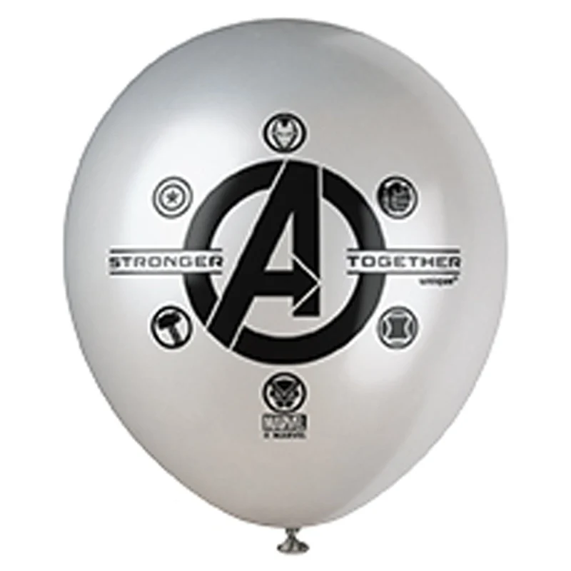 Marvel Avengers Latex Balloons, 12 Inches, 8 Count