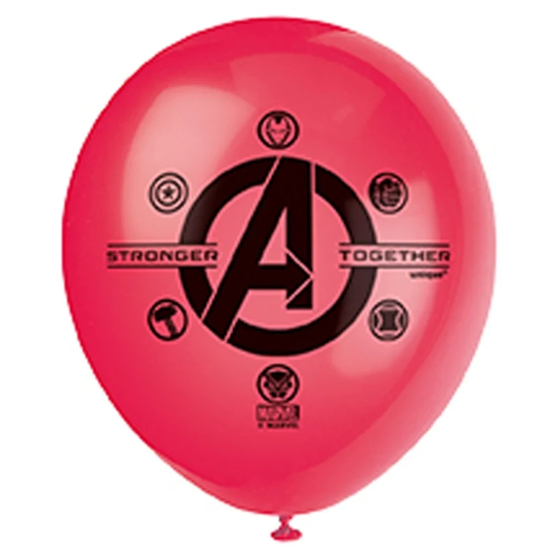 Marvel Avengers Latex Balloons, 12 Inches, 8 Count