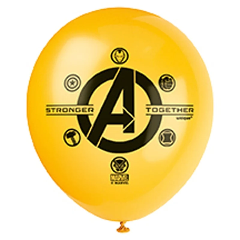Marvel Avengers Latex Balloons, 12 Inches, 8 Count