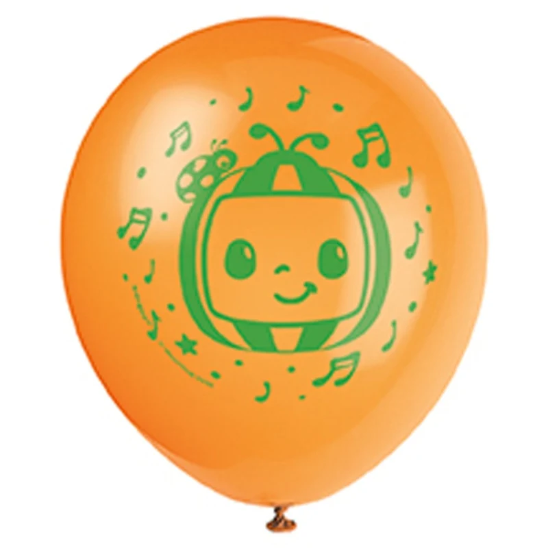 Cocomelon Birthday Party Latex Balloons, 12 Inches, 8 Count