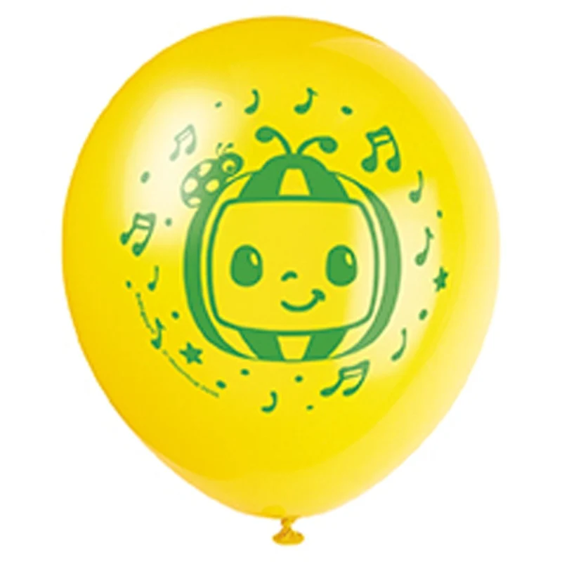 Cocomelon Birthday Party Latex Balloons, 12 Inches, 8 Count