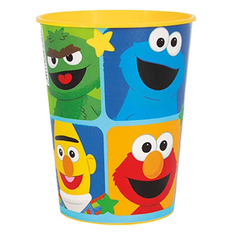 Sesame Street Birthday Party Plastic Yellow Favour Cup, 1 Count