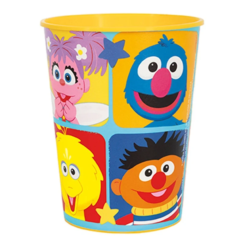 Sesame Street Birthday Party Plastic Yellow Favour Cup, 1 Count