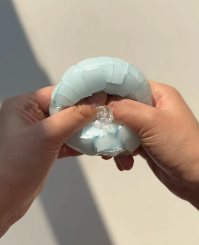 Blue Cracking Wax ball Squishy Fidget Toy(Can’t Guarantee Perfect Uncracked Delivery)