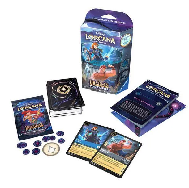 Disney Lorcana Ursula Returns Decks (Anna/Hercules) - Le retour D'Ursula Deck