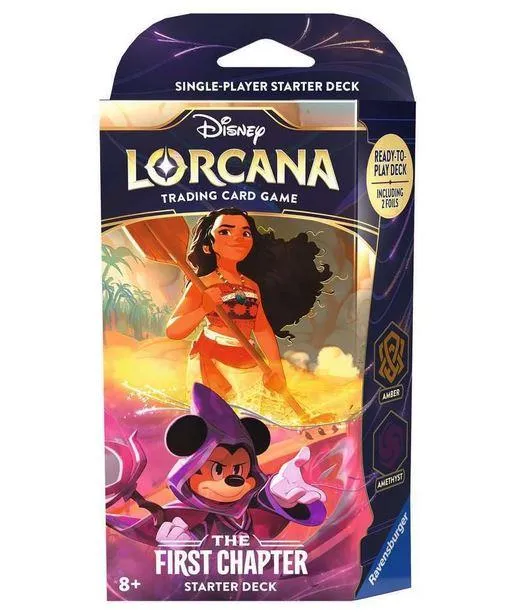 Disney Lorcana The First Chapter Amber & Amethyst Starter Deck - Premier Chapitre Deck de démarrage Ambre et Améthyste