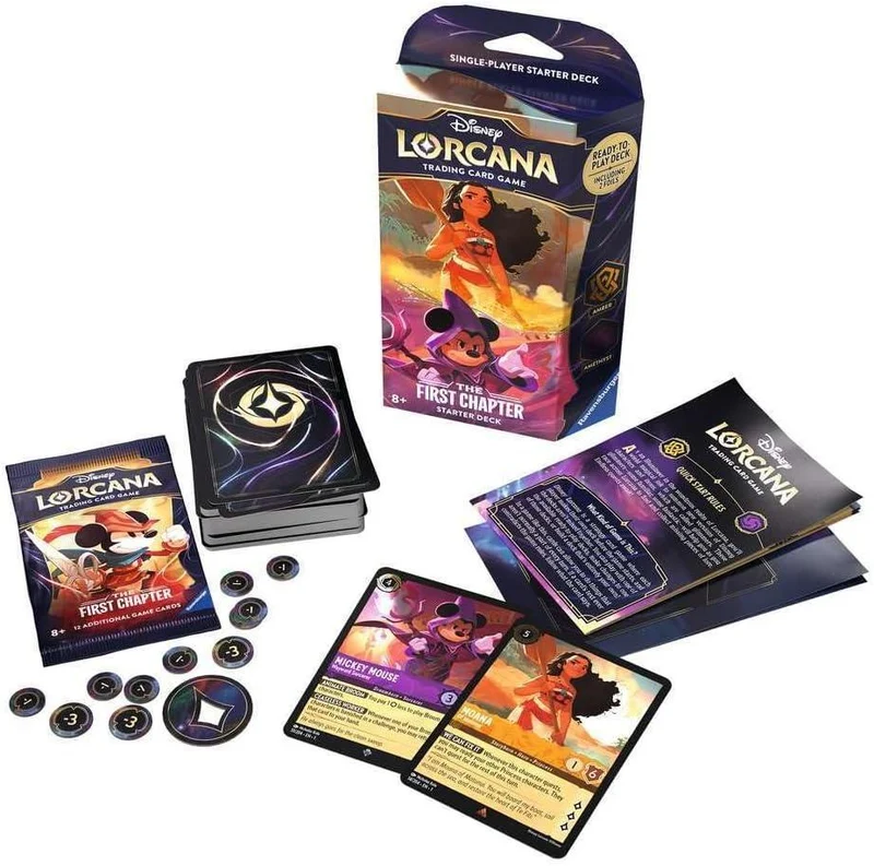 Disney Lorcana The First Chapter Amber & Amethyst Starter Deck - Premier Chapitre Deck de démarrage Ambre et Améthyste