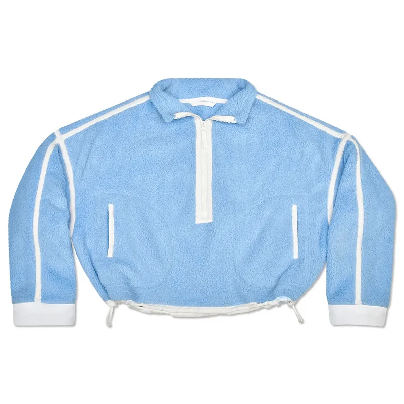Blue & White Sherpa Pullover by Iscream