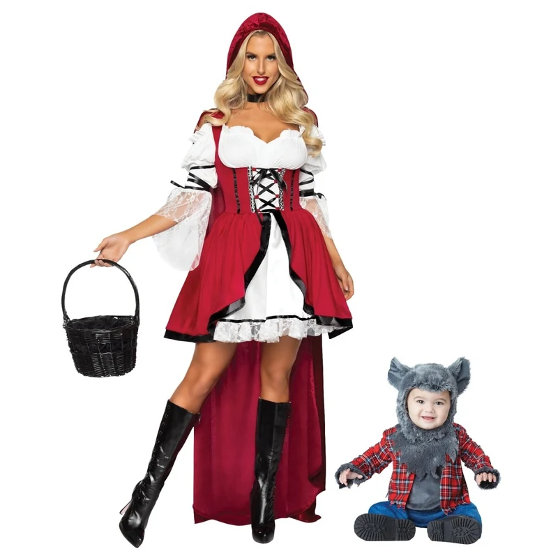Mommy and Me Little Red Riding Hood and Werewolf Costume
