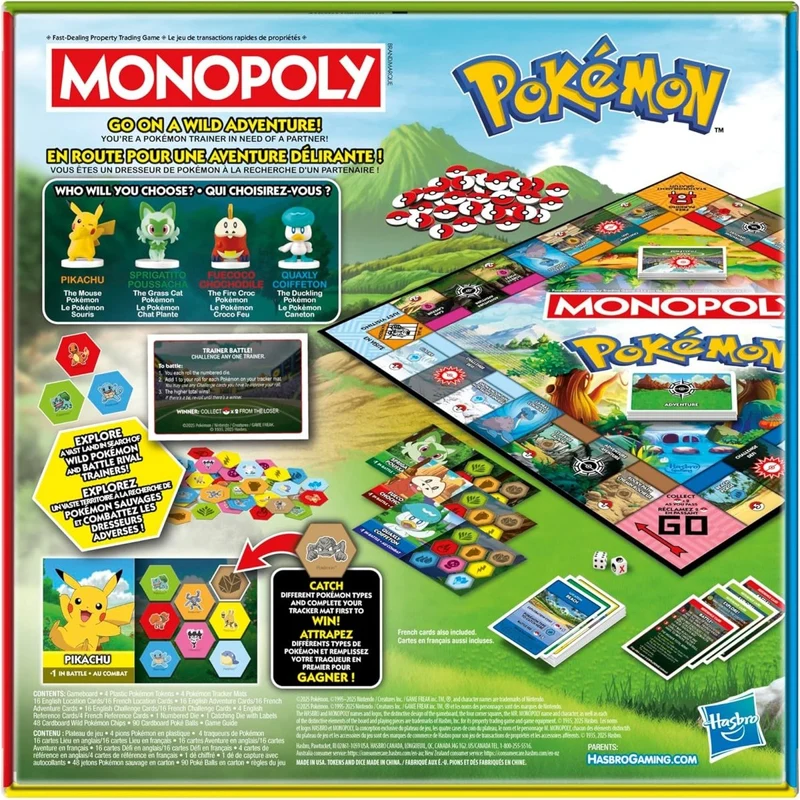 Monopoly Pokémon Board Game, 1 Count