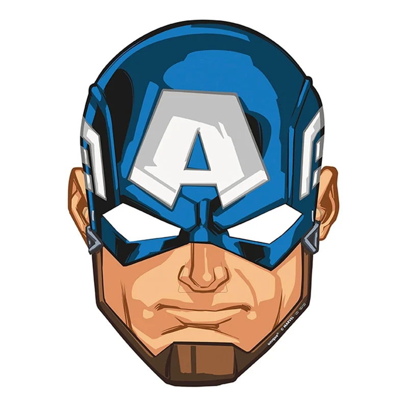 Marvel Avengers Birthday Party Masks, 8 Count