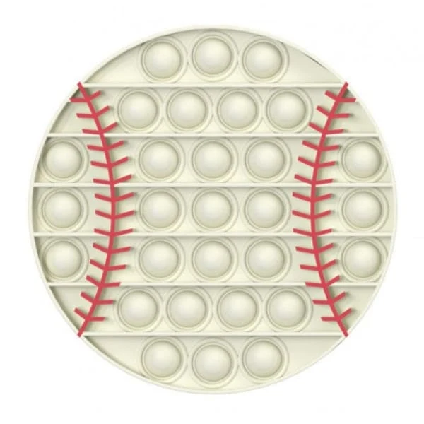 Pop It Baseball - Jouet de décompression en forme de balle de baseball