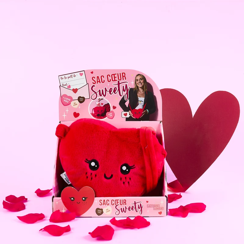 SAC PELUCHE COEUR