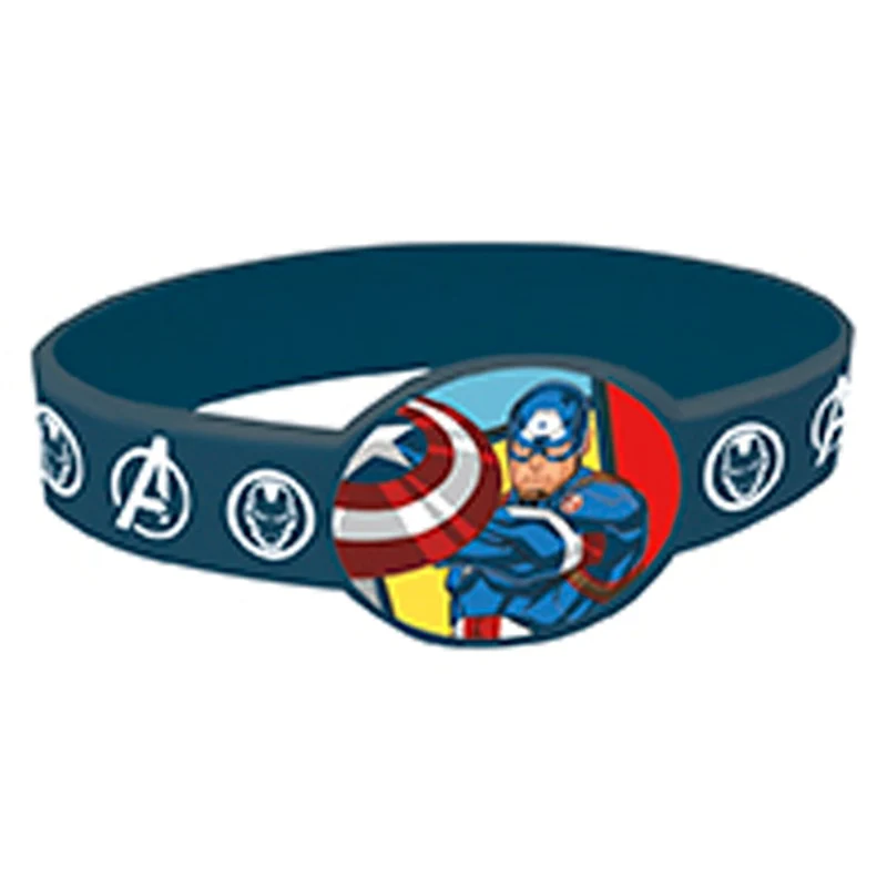 Marvel Avengers Birthday Party Stretchy Bracelets, 4 Count