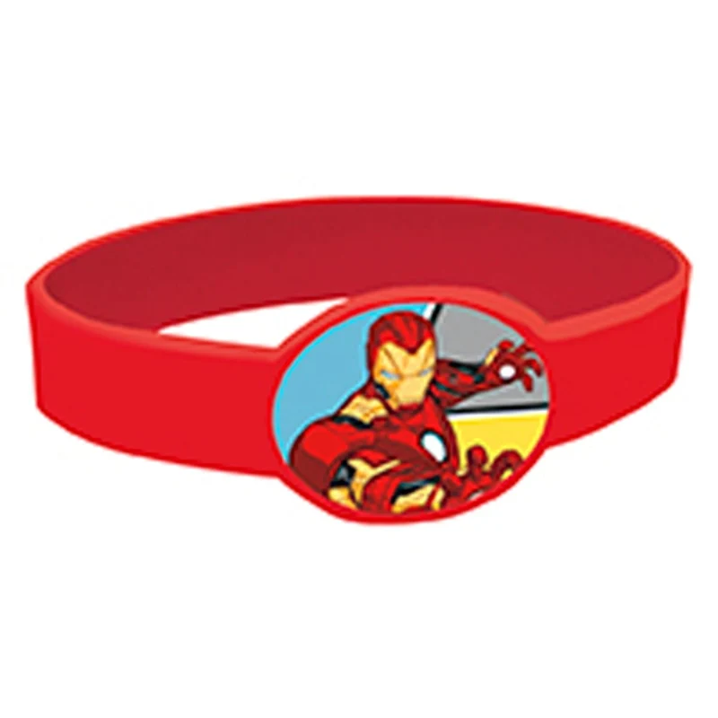 Marvel Avengers Birthday Party Stretchy Bracelets, 4 Count