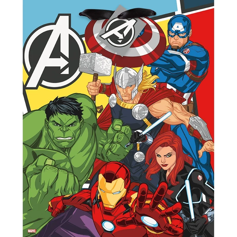 Marvel Avengers Birthday Party Large Paper Gift Bag, 1 Count
