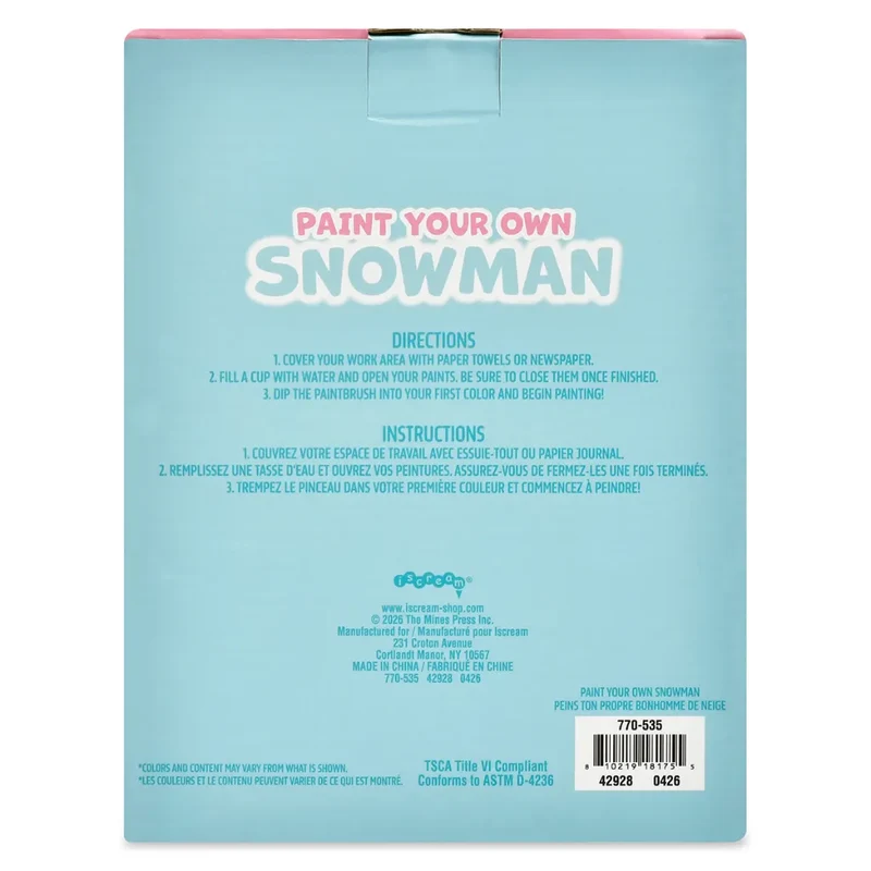 Paint Your Own Snowman by Iscream