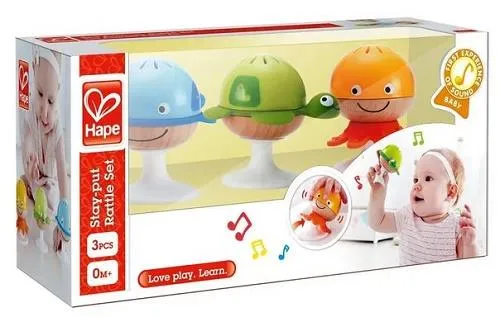 Hape Stay-put Rattle Set - Restez en place, ensemble de hochets