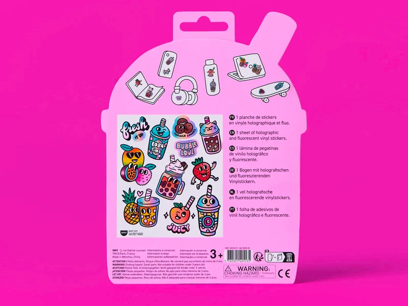 Fabulous Stickers Big - Bubble Tea - Bubble - OMY