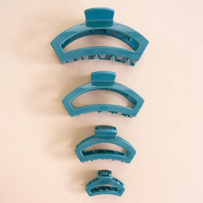 TELETIES Open Teal With It Large Hair Clip