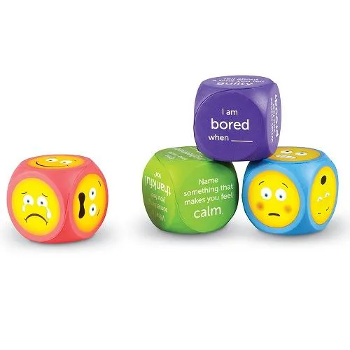 Learning Resources Emoji Soft Foam Cubes - Cubes de mousse souple