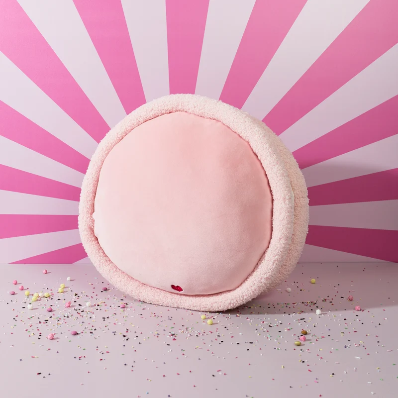 PELUCHE MACARON ROSE KAWAII