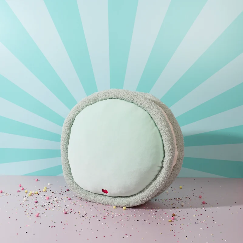 PELUCHE MACARON VERT KAWAII