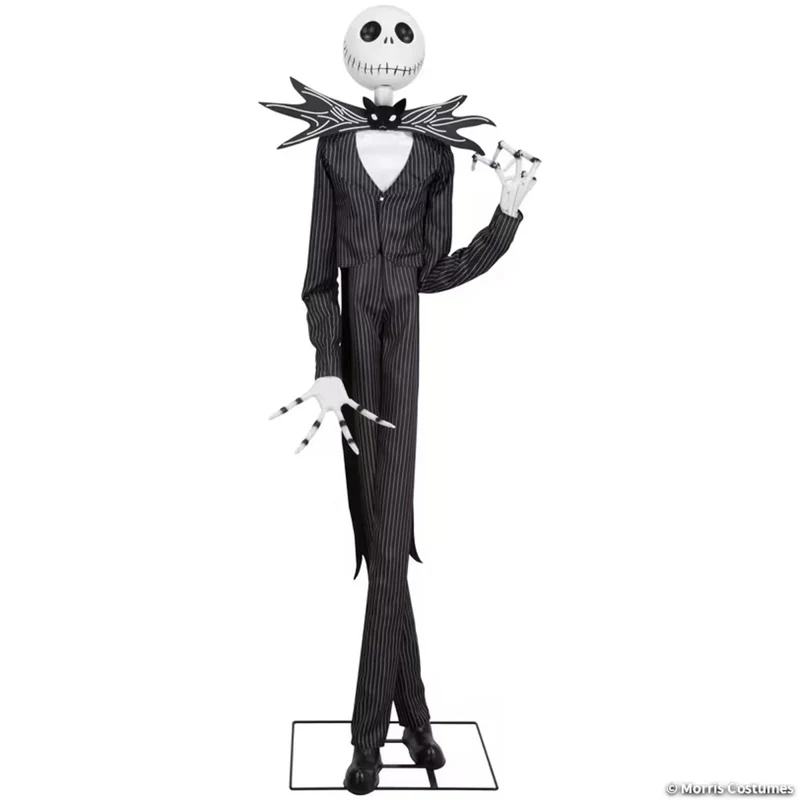Animated Deluxe Jack Skellington, Nightmare Before Christmas, Halloween Decoration, 78 Inches, 1 Count