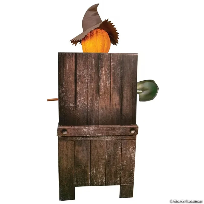 Animated Smiling Jack Greeter with Chair, Halloween Decoration, 44 Inches, 1 Count