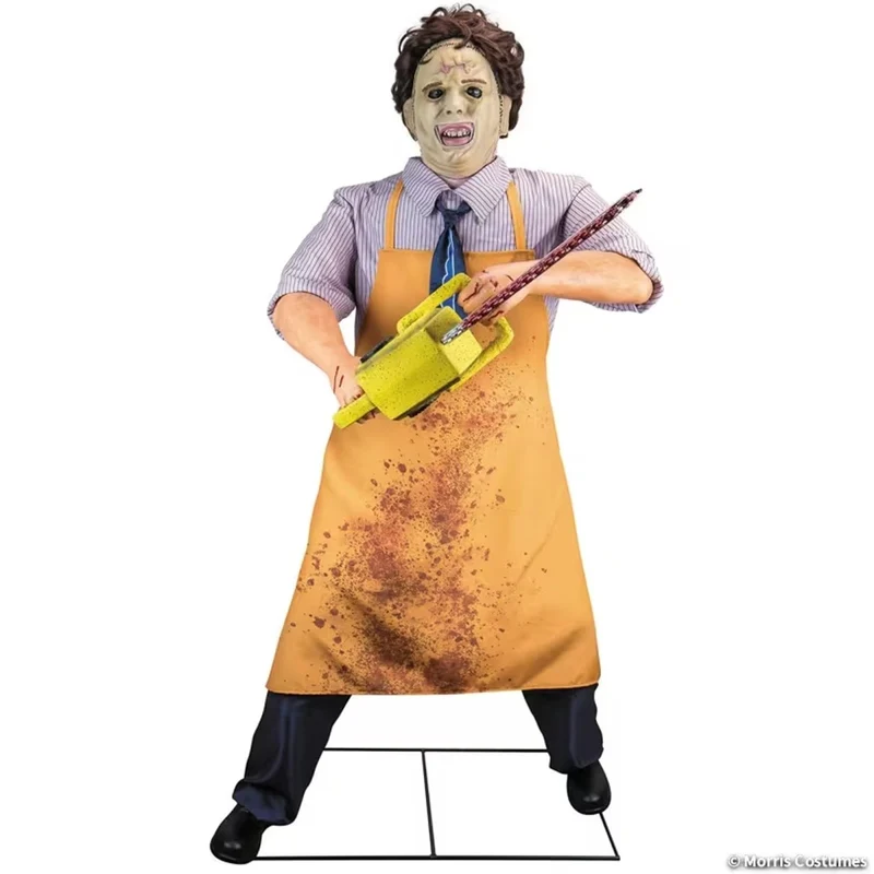 Animated Leatherface, Texas Chainsaw Massacre, Halloween Decoration, 78 Inches, 1 Count