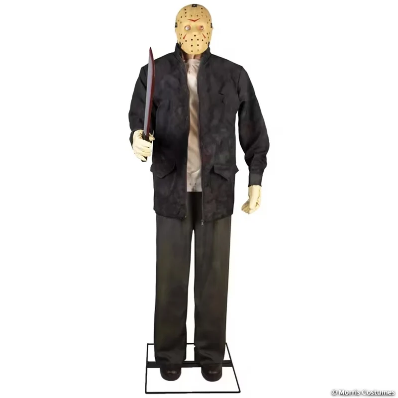 Animated Jason Voorhees, Friday the 13th, Halloween Decoration, 76 Inches, 1 Count