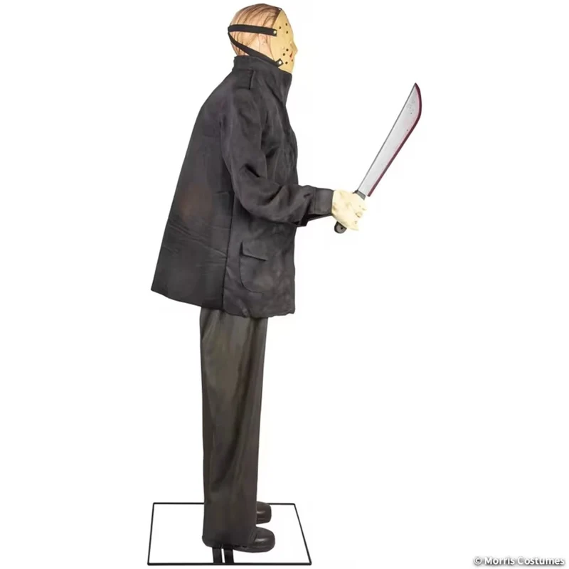 Animated Jason Voorhees, Friday the 13th, Halloween Decoration, 76 Inches, 1 Count