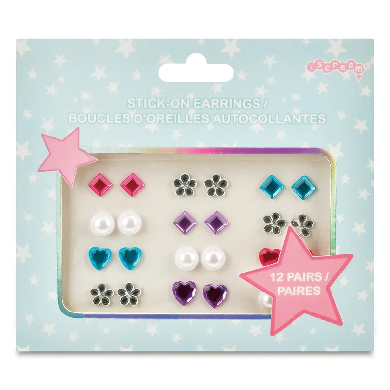 Starbright Stick On Earrings by Iscream