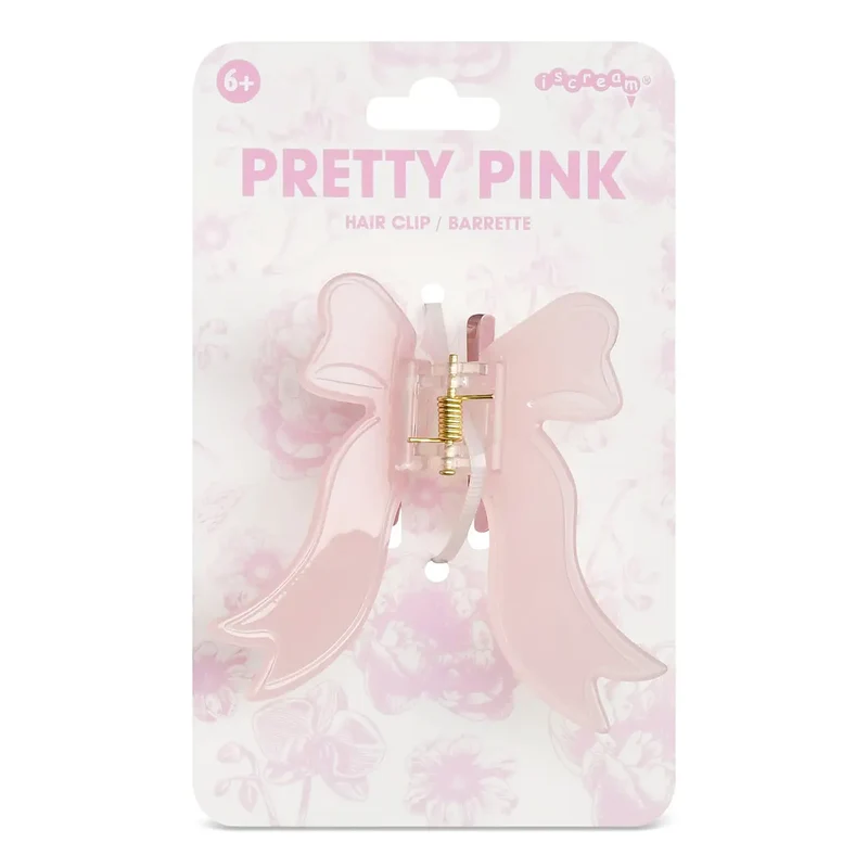 Pretty Pink Bow Hair Clip by Iscream